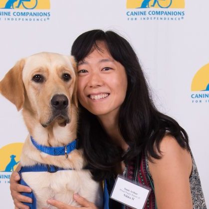 Sami Arthur with her Canine Companion